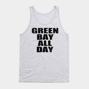 Green Bay All Day // Black Tank Top